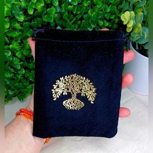 Tree Of Life Velour Drawstring Bag~